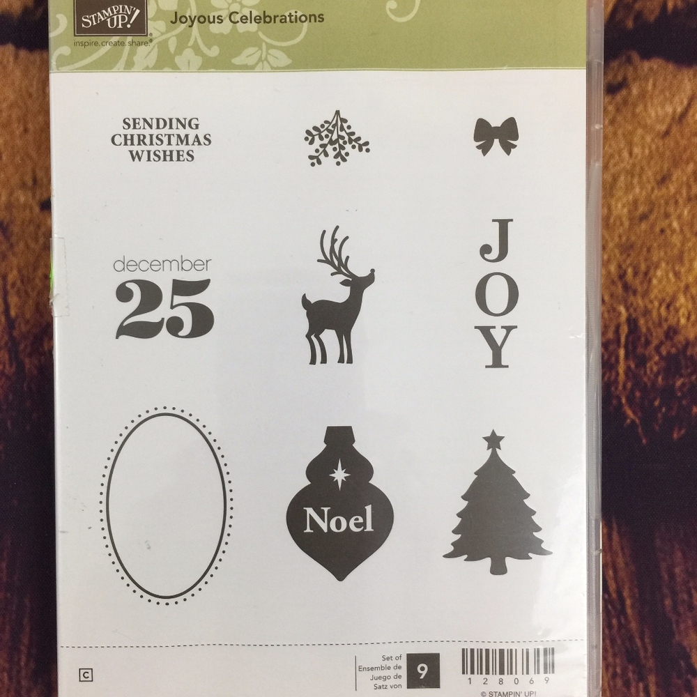 🌸Stampin UpJOYOUS CELEBRATIONS RUBBER STAMP 9
